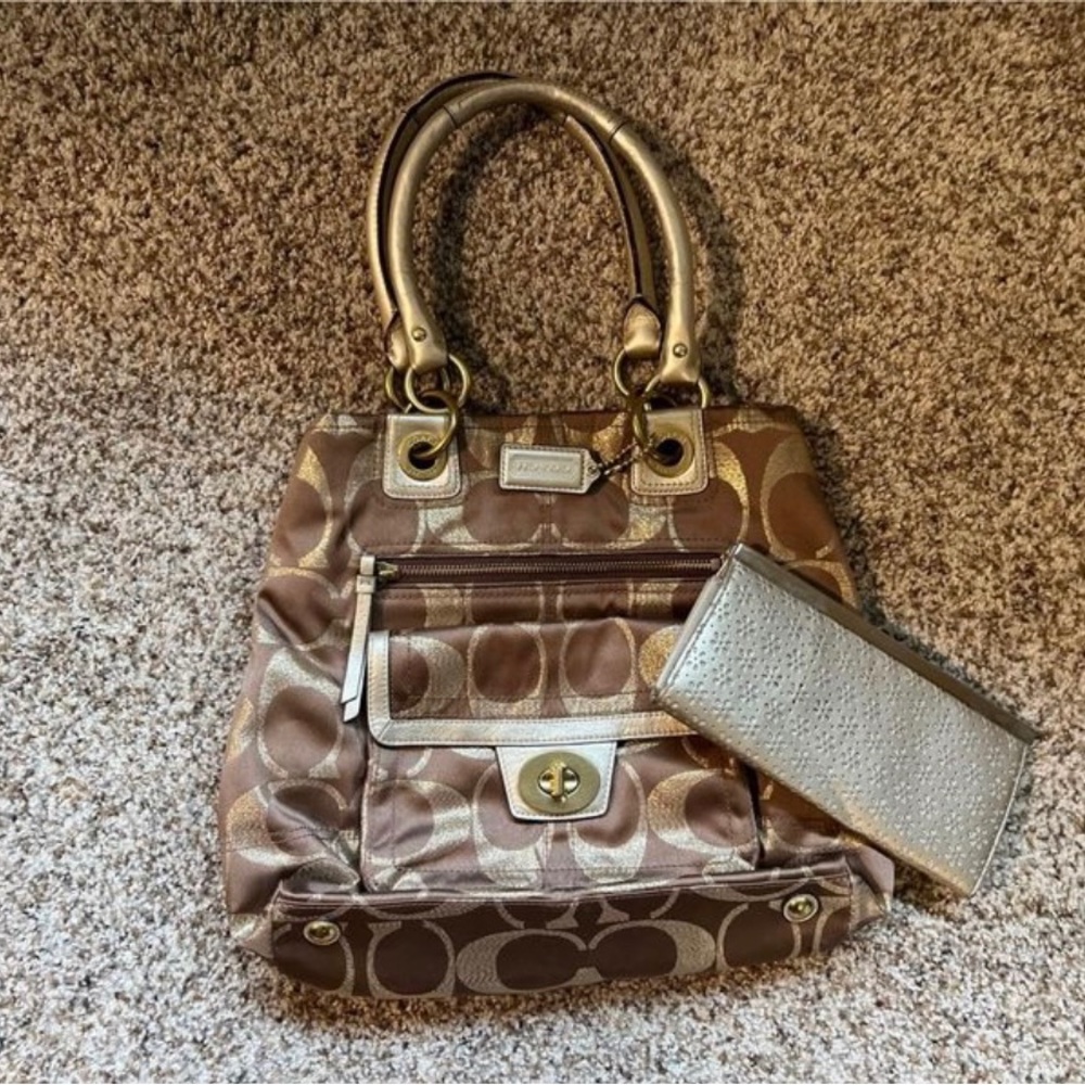 Coach Purse w/ off brand Wallet
